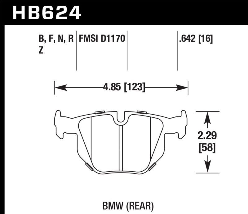 Hawk HP Plus rear brake pads BMW 3 Series
