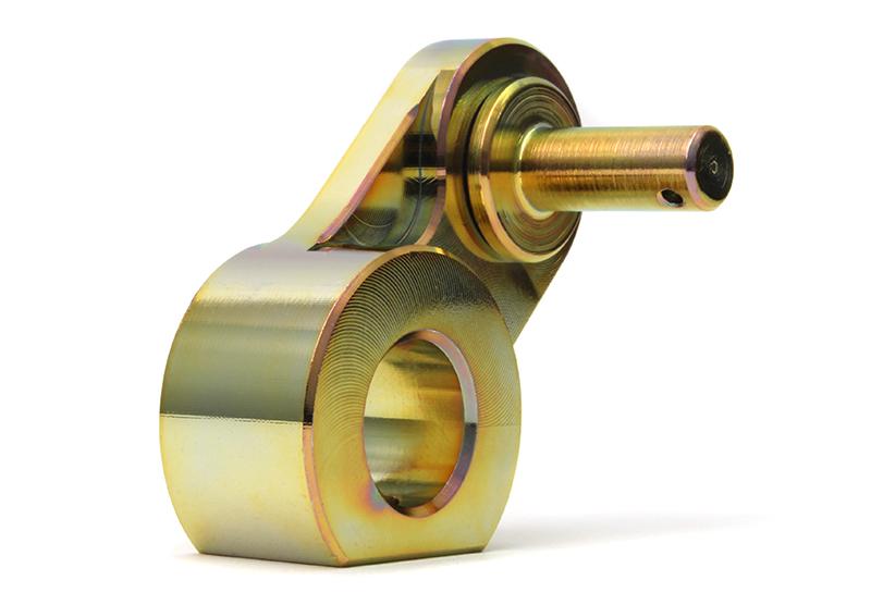 Perrin short shift adapter for Subaru WRX, black machined billet