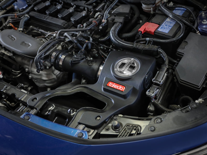 aFe Civic/Type R Cold Air Intake 56-70053D — installed view