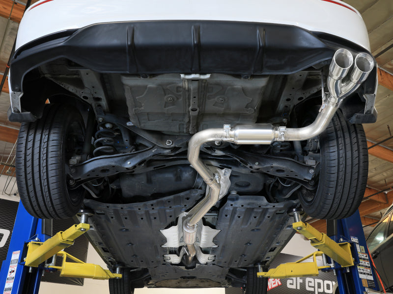 aFe Civic/Type R Catback — installed view 1