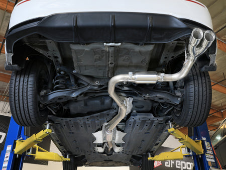 aFe Civic/Type R Catback — installed view 1