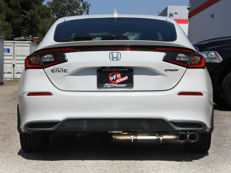 aFe Civic/Type R Catback — installed view 2