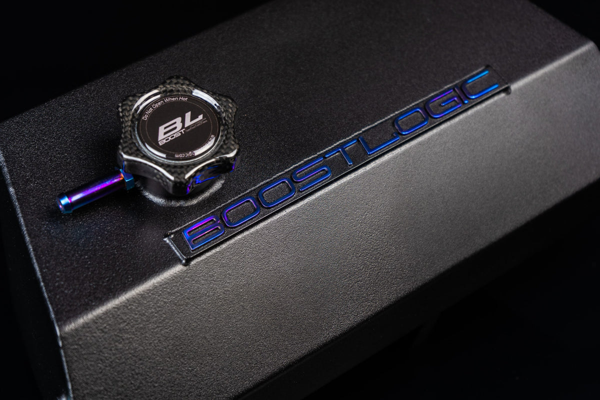 Boost Logic Noir Edition titanium coolant reservoir alternate view