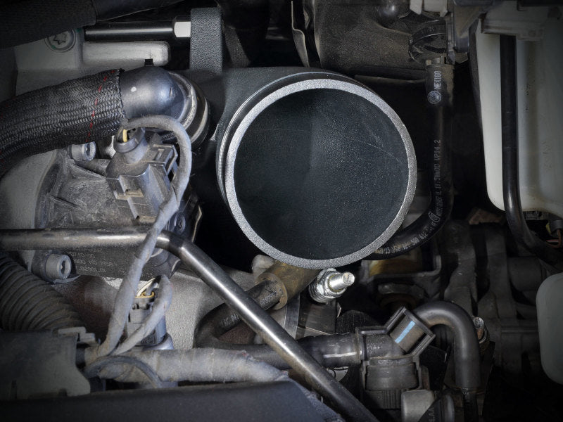 aFe VW Golf/GTI Turbo Inlets — installed view