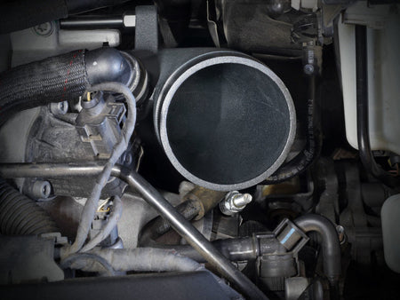 aFe VW Golf/GTI Turbo Inlets — installed view