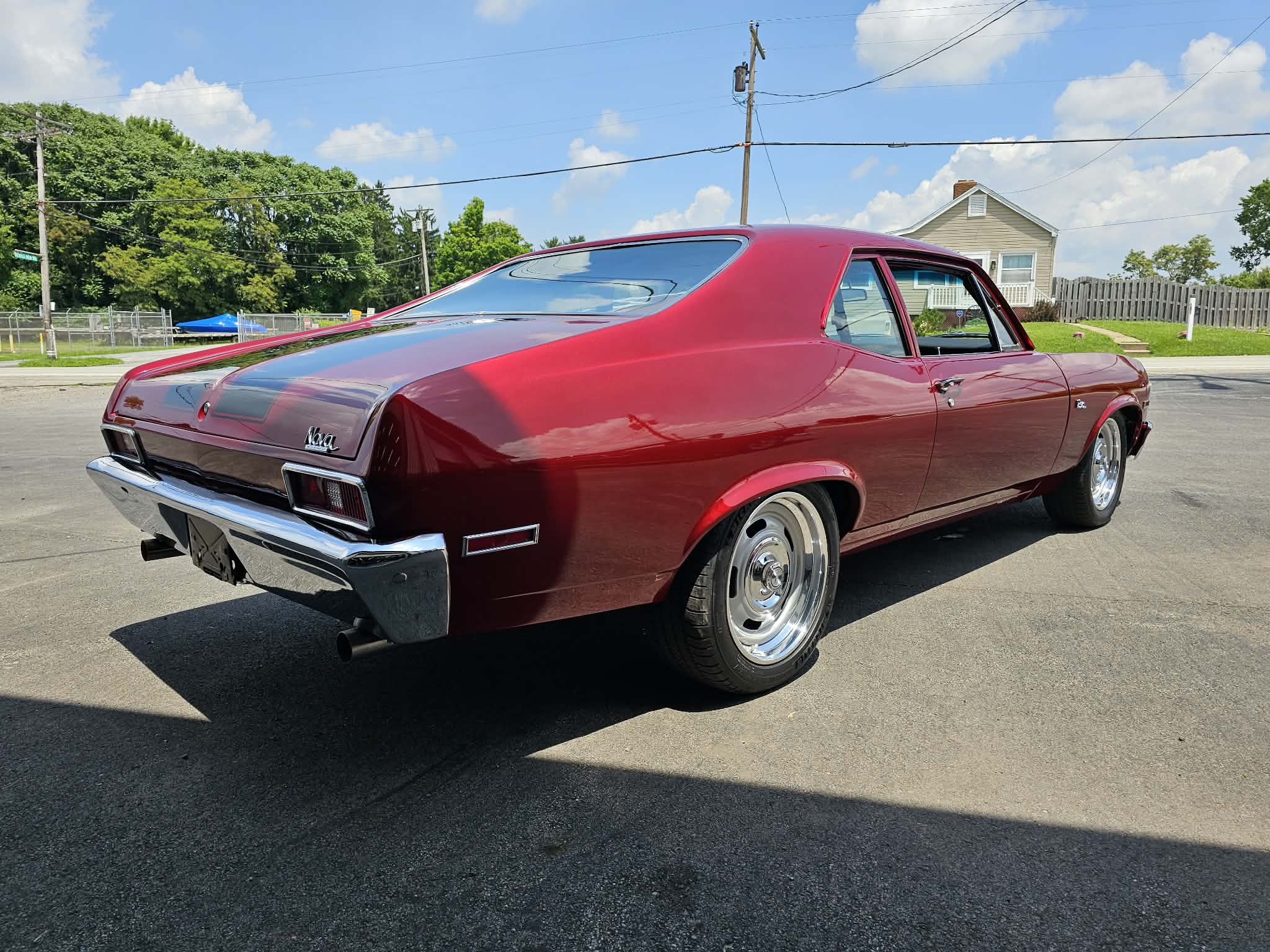 1970 Chevrolet Nova full restomod rear three-quarter view