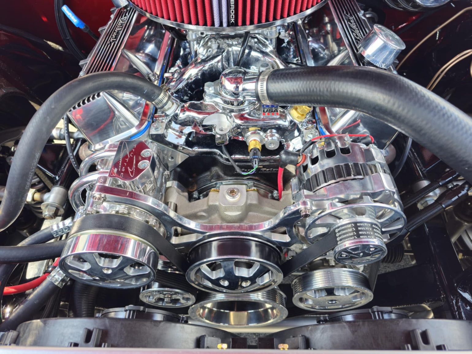 Performance accessory drive in the 1970 Chevrolet Nova restomod