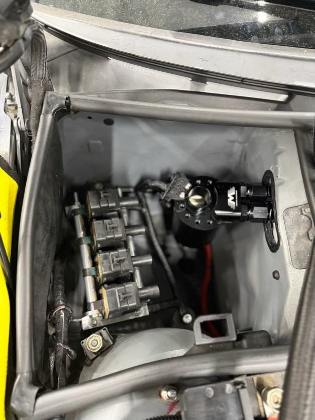 Custom component mounting in an LS3-swapped BMW E46 M3