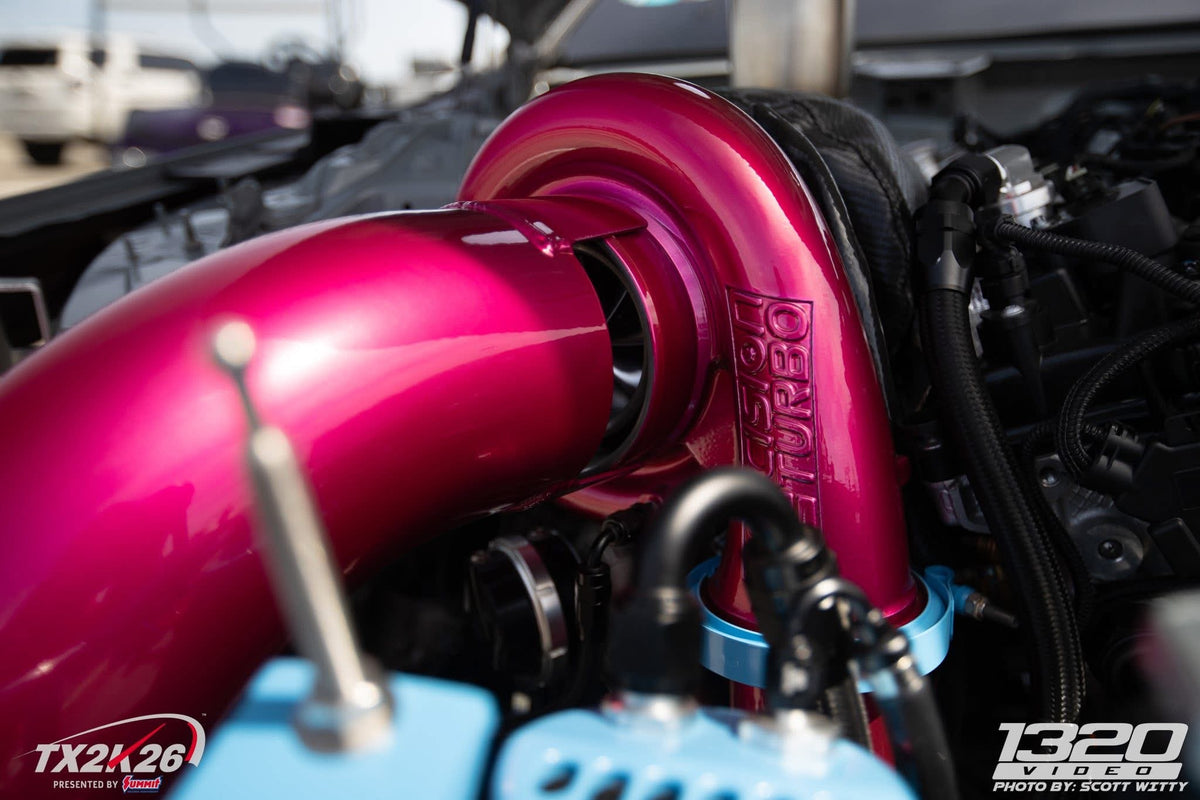 Grade A Garage BMW M240 in the drag-racing paddock