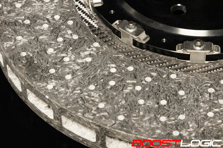 Boost Logic carbon ceramic front brake rotor detail