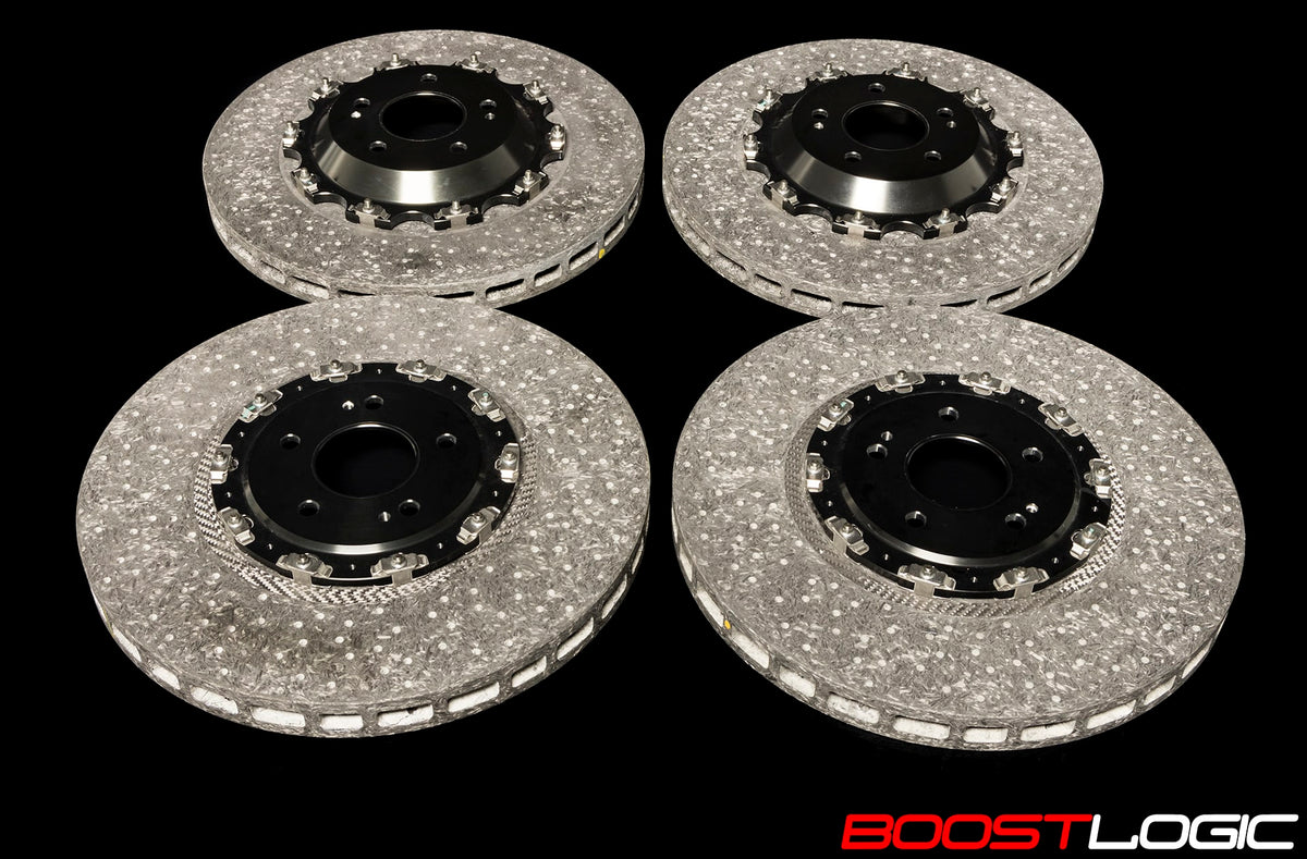 Boost Logic carbon ceramic full brake kit for the Nissan R35 GTR