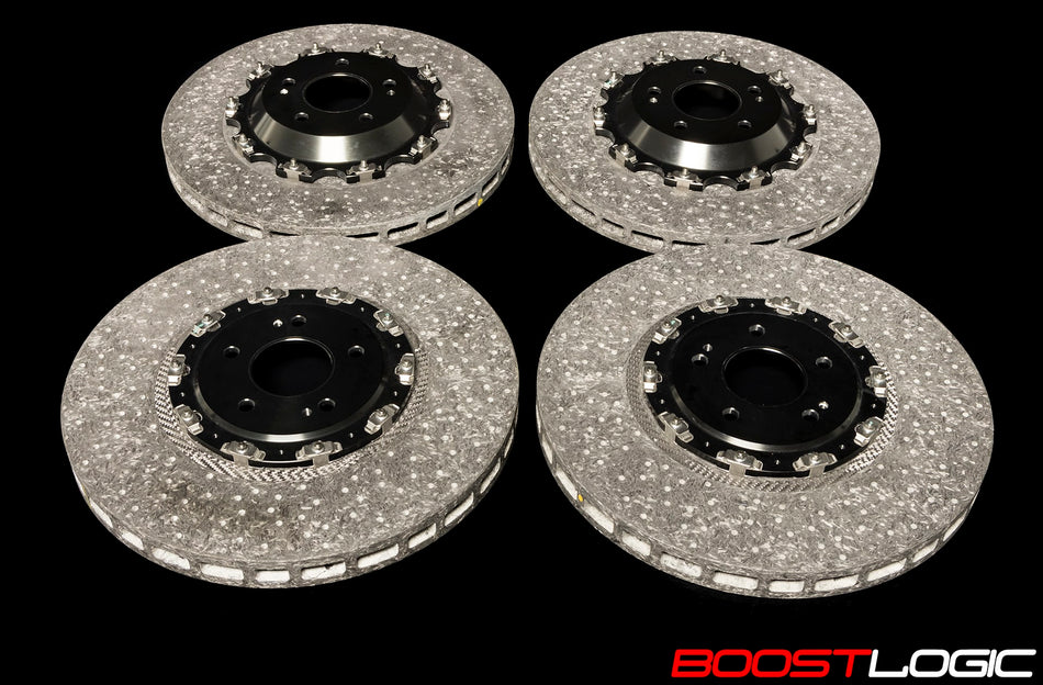 Boost Logic carbon ceramic full brake kit for the Nissan R35 GTR