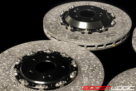 Boost Logic carbon ceramic brake kit fitted to an R35 GTR