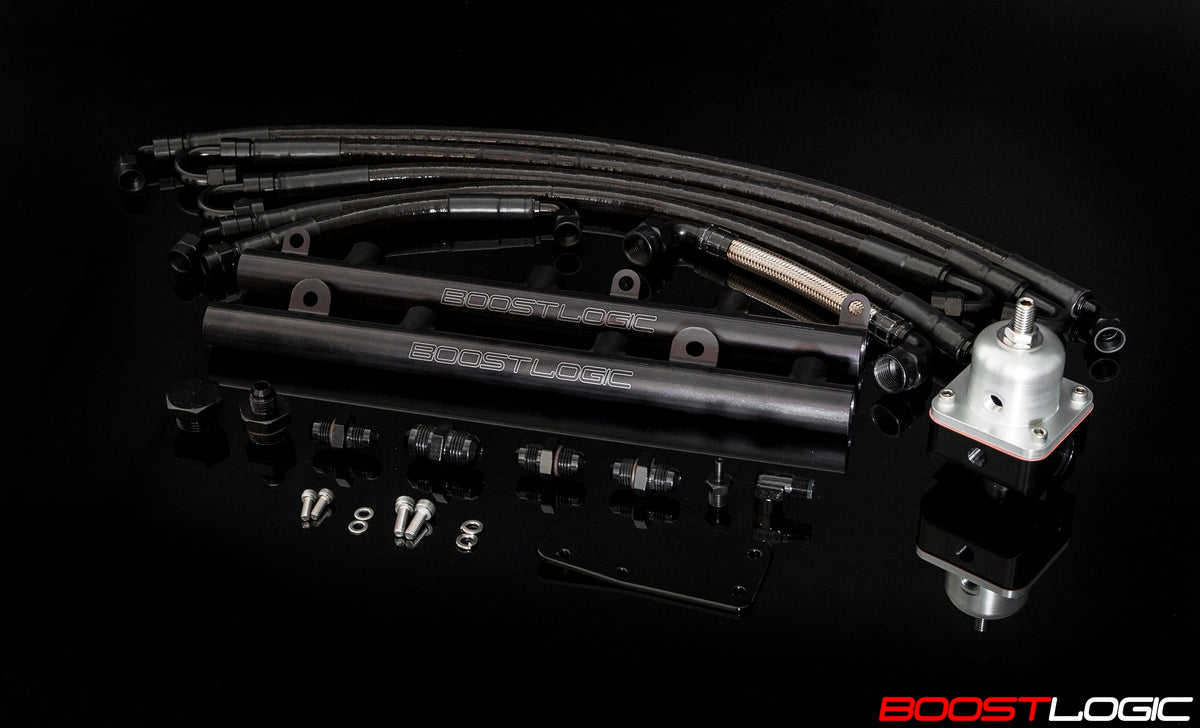Boost Logic laser etched billet fuel rails for R35 GTR
