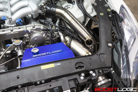 Boost Logic Titanium Upper Intercooler Pipes blued
