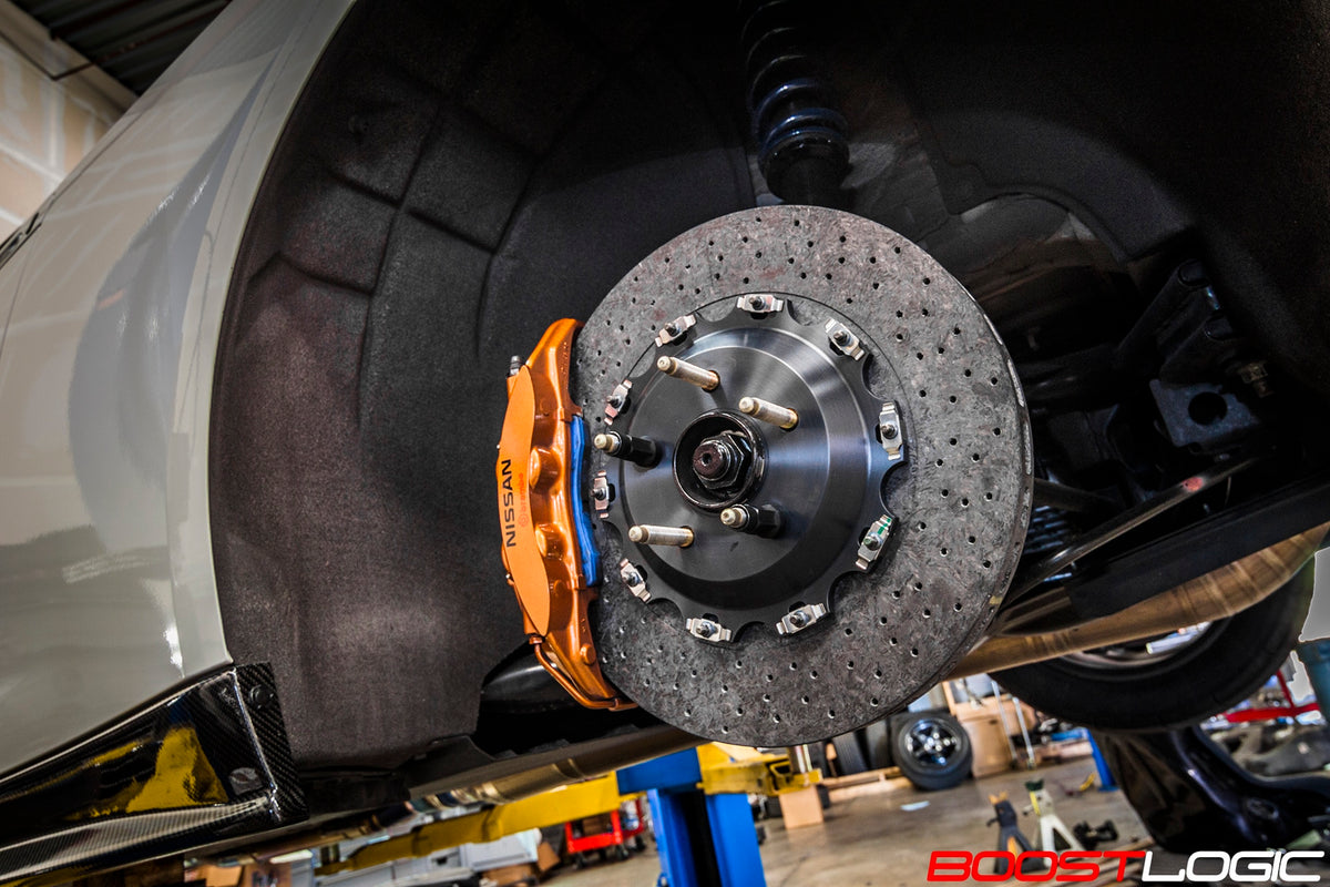 Boost Logic carbon ceramic front rotor for the street strip kit