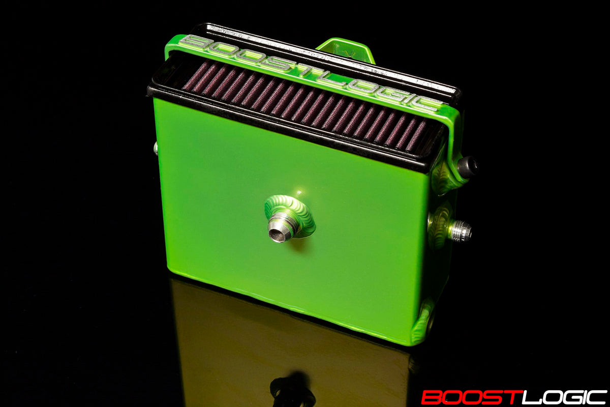 Boost Logic Engine Breathing System catch can and braided lines