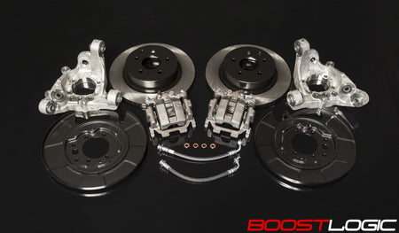 Boost Logic street rear brake conversion kit for the Nissan R35 GTR