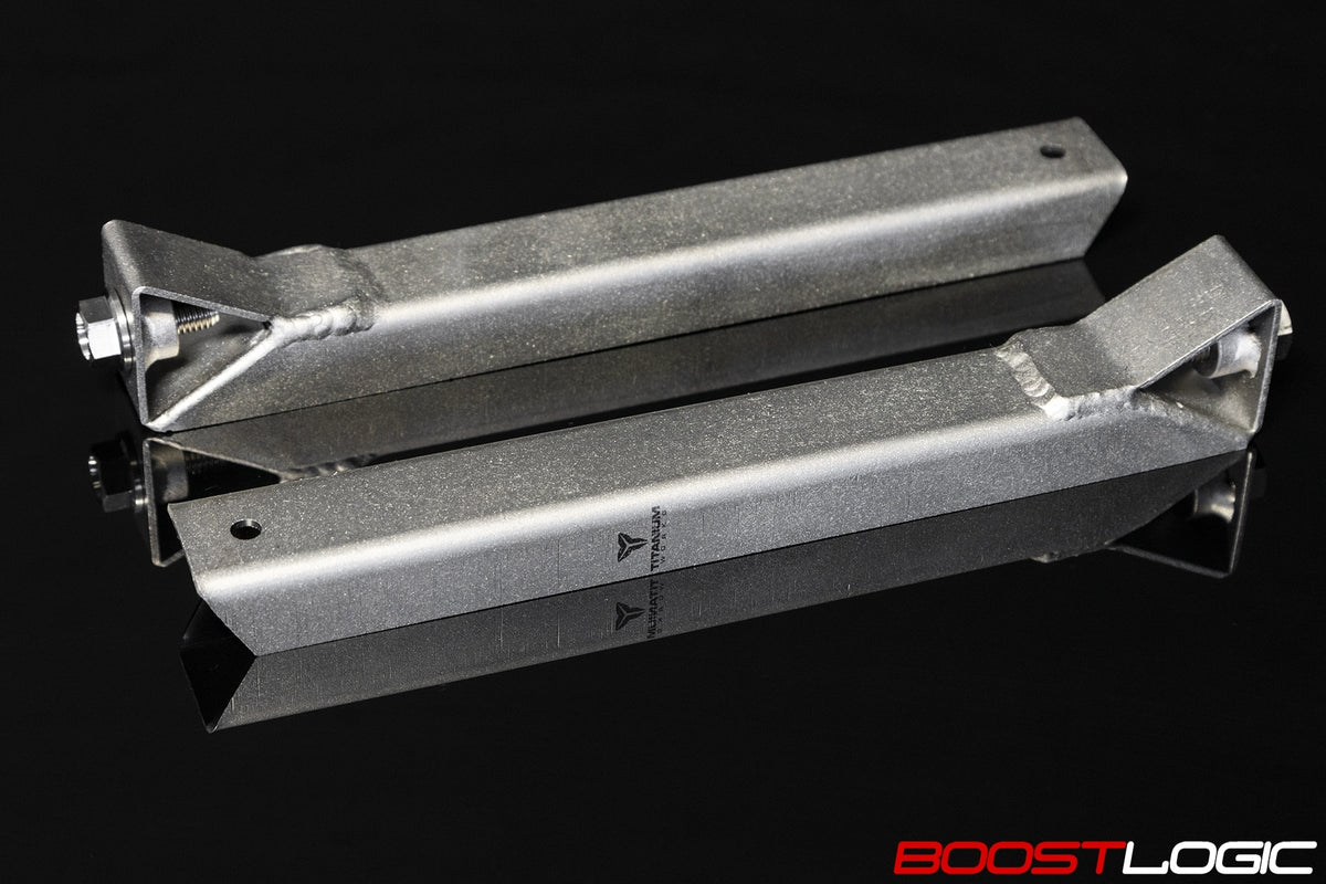 Titanium Works R35 GTR diffuser brace with install hardware