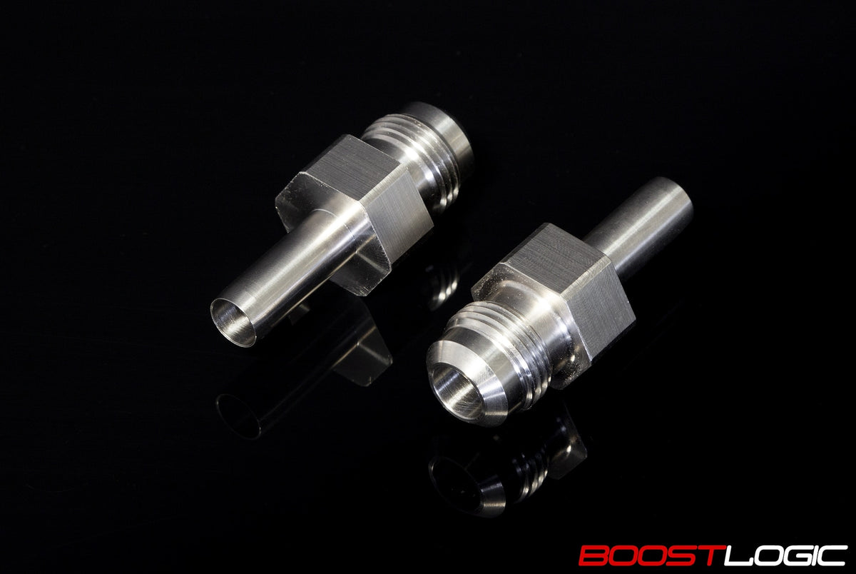 Boost Logic high flow titanium valve cover fittings for Nissan R35 GTR